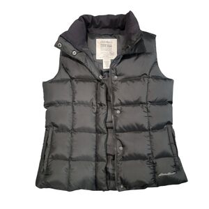 Eddie Bauer Gorpcore Layering Womens Black Goosedown Puffer Vest Size M